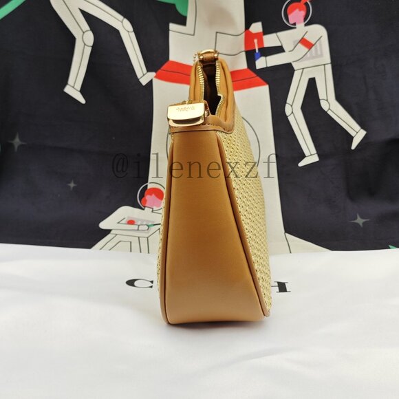 Coach Teri Straw Shoulder Bag - Picture 11 of 12
